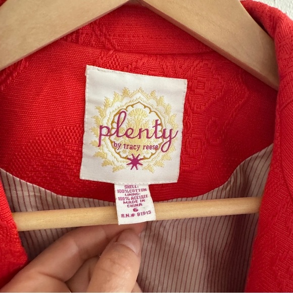 Tracy Reese Cotton Embroidered Trench 6 - Picture 8 of 16